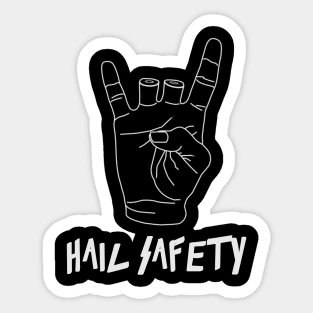 Hail Safety Sticker